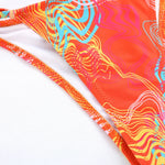 2026 Sexy Bikinis Micro Thongs Swimsuit Women Bathing Suit Rings Biquini Bandage Beachwear Print Swimwear Bikini Sets With Chain