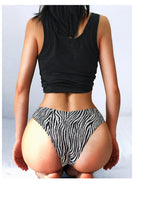 Ice Silk Seamless Snake Leopard Women Panties Sexy G String Thong Underwear T Back Girls Briefs Fitness Lingerie Plus Size M-XXL