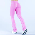 Vision Flares women gym Fashion Yoga flared pants Waist cross Seamless Sports Leggings Fitness Wide-leg Trousers