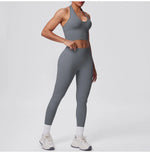 2pcs Yoga Set Gym Outfits Clothes Athletic Wear Yoga Suits For Women Fitness Set Tracksuits Sports Bra Gym Leggings Sportswear