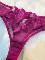 Fairy Lingerie Floral Valentine Charming Brief Panty Underwear Sexy Nighty Fancy Underwear Brief Set for Lady See Through Bra