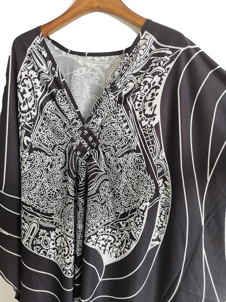 Easy Dry Beach Cover Up Robe Plage Vestido Playa Beach Pareo Swimsuit Cover Up Beachwear 2025 Bathing Suit Women Maxi Dress