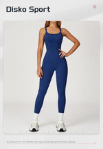 Hearuisavy Female Jumpsuit Long Elegant Sports Bodysuit Woman Gym Clothes Strappy Fitness Overalls Push Up Pilates Yoga Leotard