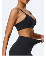 Hearuisavy Summer Super-Soft Women Quick Drying Sports Bra Breathable Gym Workout Top Fitness Underwear Push Up Running Yoga Top