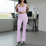 2PCS Pad Women Gym Fitness Yoga Set Squat Proof Fit Legging Running Shorts Sportswear Active Wear Workout Legging Clothes XP292