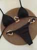 Sexy Black Orange Micro Bikini 2026 Women Metal Circle Push Up Bra Thong Swimsuit Summer Bathing Suit Holiday Swimwear Biquini test