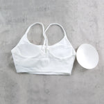 DIAS FIT JOY Women's Sports Bra with Removable Pads for Yoga Golf Cycling – High Support Workout Vest for Running & Fitness