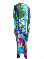 2025 Loose Boho Style Maxi Dress Print Face Swim Suit Cover-up Bohemian Dress Robe Plage Kaftan Maxi Dress Beach Wear Tunics