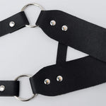Cosplay Exotic Leather Mask Women Men Games Half Face Mask BDSM Bracelet Adjustable For Couples Bondage Set Adult Toys Supplies