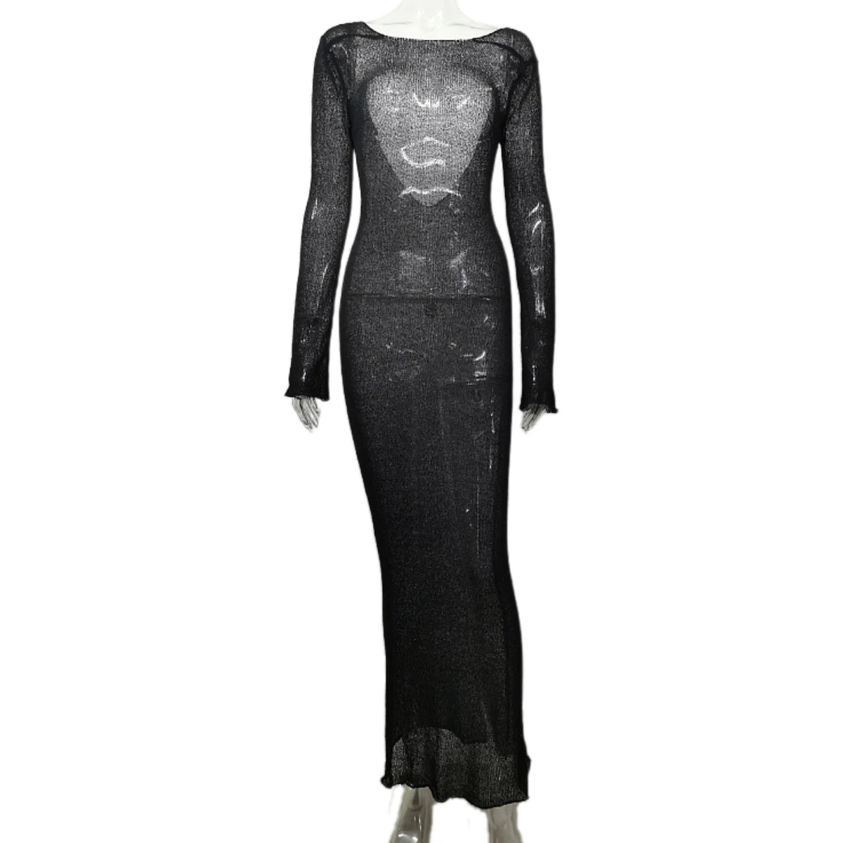 Women Beach Tunic Sexy See-through Beach Dress Summer Beach Cover Up 2024 Women's Beachwear