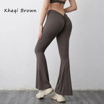 DIAS FIT JOY V-back flared pants yoga hip lifting tight pants wide leg fitness pants Gym exercise running yoga pants
