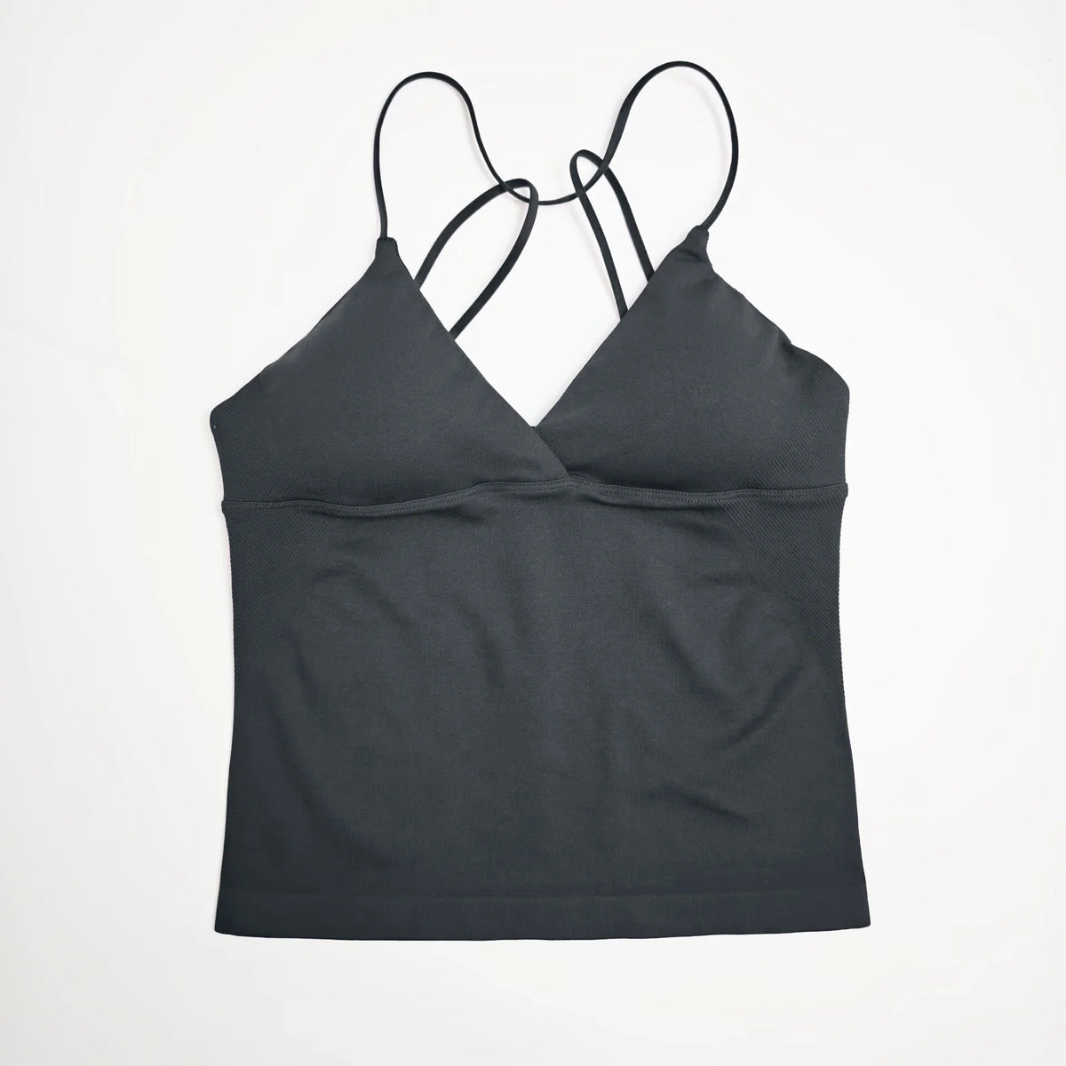 NCLAGEN Gym Yoga Tops Women Vision Twist Front Longline Top Quick Dry Thin Strap Workout Vest Push-up Pilates Fitness Tank