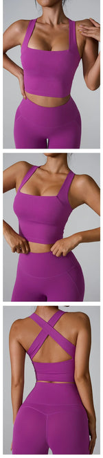 Women's Sports Bra Top Tight Elastic Gym Sport Vest Yoga Bras Crop Top Yoga Clothes Stretch Sports Underwear