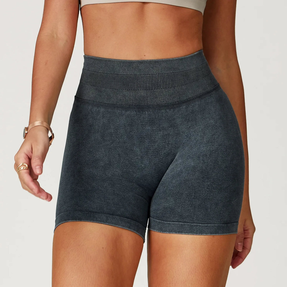 High Waist Yoga Shorts Women Sand Washed Yoga Shorts Workout Shorts Fitness Yoga Lift Butt Fitness Yoga Gym Running Short Pants