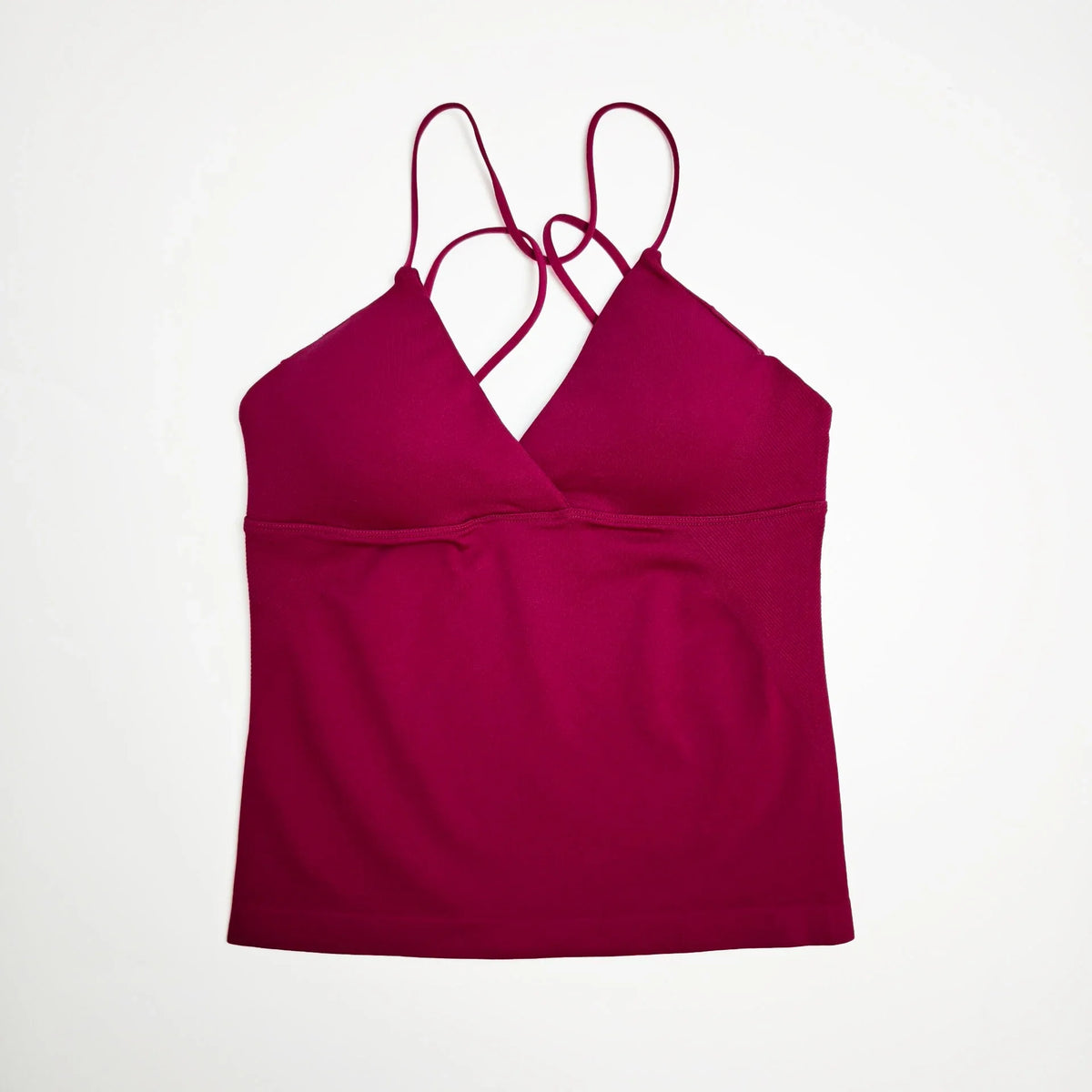 NCLAGEN Gym Yoga Tops Women Vision Twist Front Longline Top Quick Dry Thin Strap Workout Vest Push-up Pilates Fitness Tank