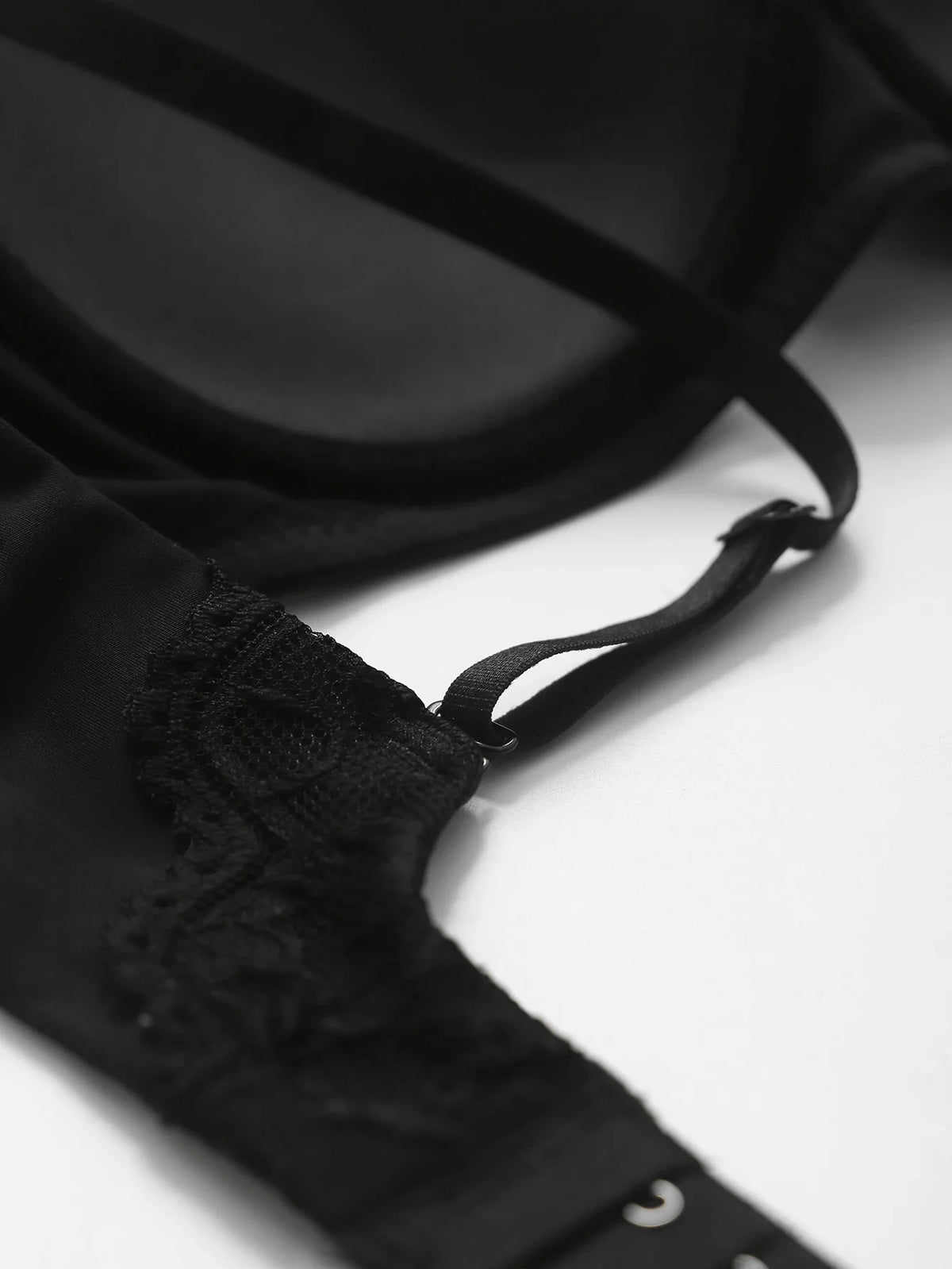 Knit Sexy Women's Thin Cup Lace Bras Lace Splicing Underwire Bra Push-Up Breathable Women's underwear