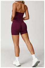 High Waist Shorts Seamless Yoga Shorts Workout Fitness Lift Peach Butt Fitness Tight Gym Running Body Shaper Pants Ribbed Shorts