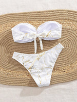 Seashell Bandeau Bikini 2025 Sexy Women Swimsuits Female Swimwear Thong Bikini Set Brazilian Biquini Swimming Suit Beachwear