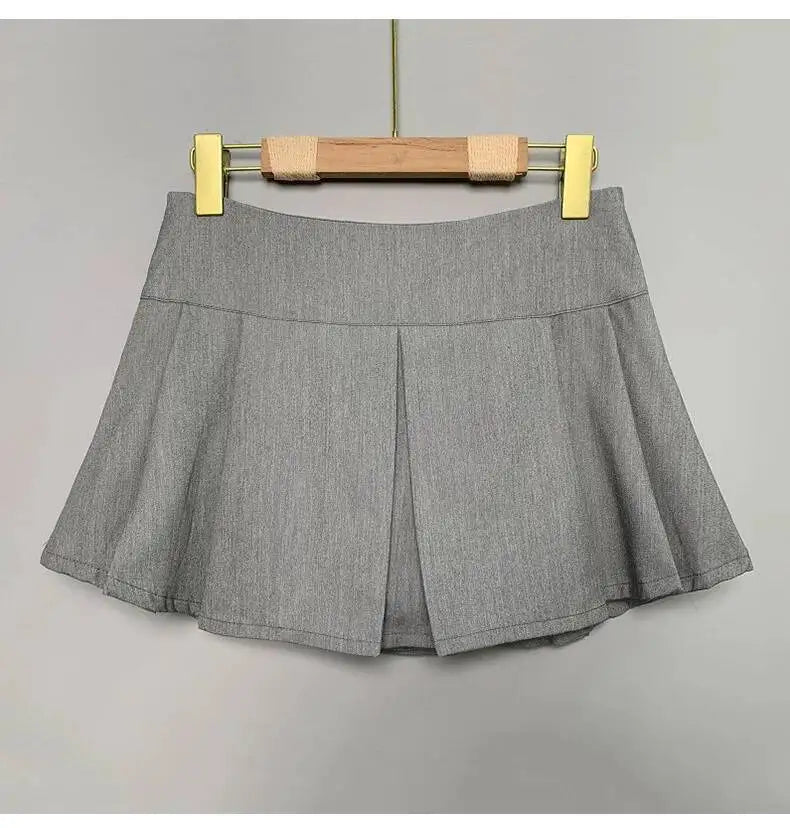WOMENGAGA Korea Style Sexy Slim High Waist Strap A-line Half Length Skirt Fashion Women Skorts JK Sweet 2023 NewOW3W