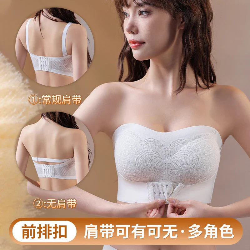 Front Closure Posture Corrector Bras Beauty Back Tops Butterfly Sports Vest strapless Bralette Humpback Correct Tops M-6XL Size
