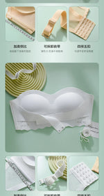 Wireless Wedding Brassiere Push Up Bras Lingerie Sexy Bralette Strapless Bras Invisible Tube Tops Seamless Breathable Bras M-6XL