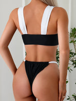 2026 Solid Thong Brazilian Bikinis Swimwear Women SwimsuitBlack White Bikini Set Bathing Suit Female Summer Beach Wear Biquini