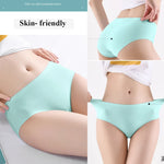 9 Pcs Seamless Ice Silk Panties for Women Breathable Soft Comfort, Solid Color Teen Girls Panty, One-Piece Design