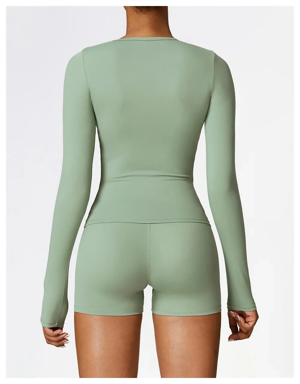 NCLAGEN Long Sleeve Workout Top Gym Pilates Clothes Women Active Wear Sports Shirt Elastic Fitness Yoga Clothing Running Shirts