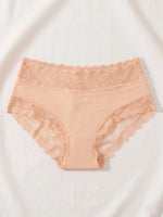 3PCS/Set Women's Sexy Lace Panties High Waist Hollow Out Briefs Breathable Underwear Female Elastic Soft Lingerie XS-XXL