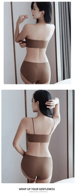 Front Buckle Underwear Convenient Anti Sagging without Shoulder Strap Women's Bras without Steel Ring Seamless Anti-sagging