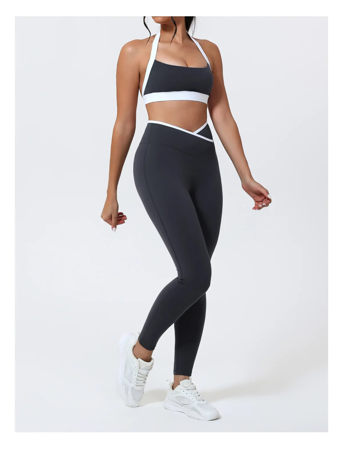 Women Halter Sports Bra Push Up Strappy Sexy Open Back Gym Crop Top Padded Women's Underwear Fitness Workout Yoga Tank Tops