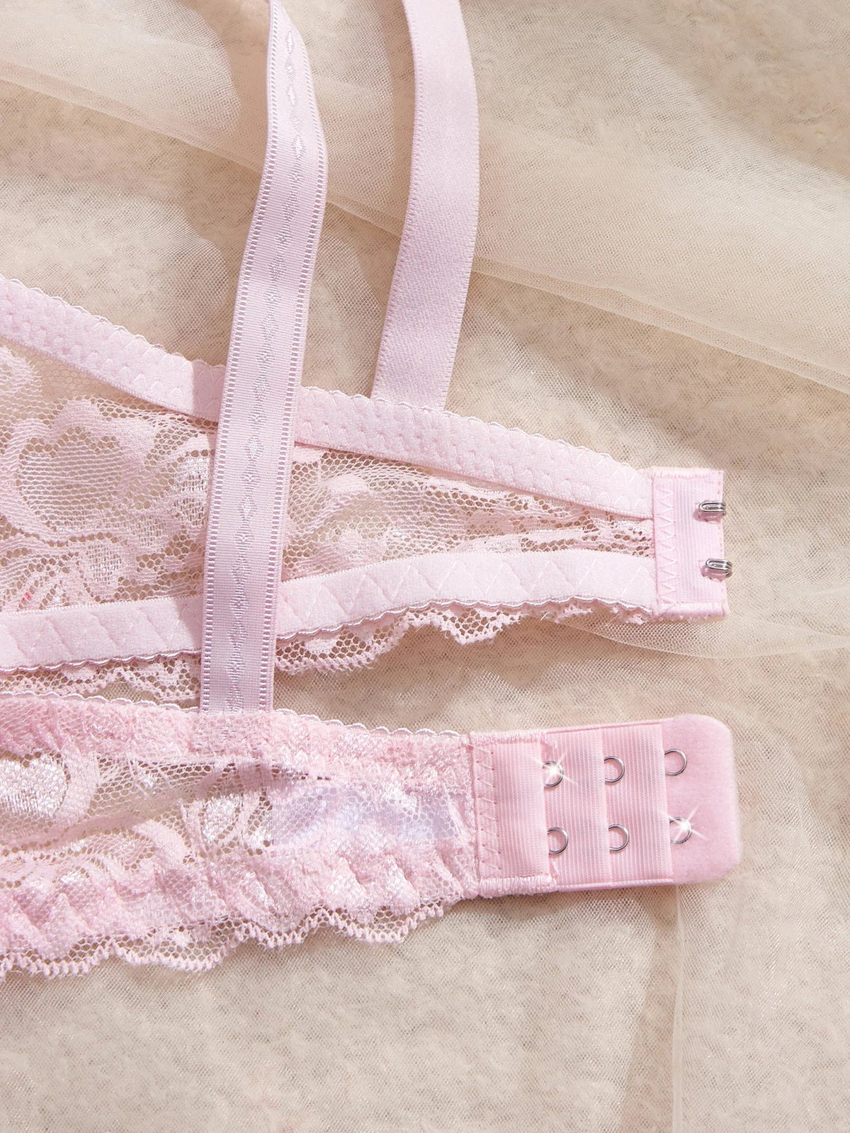 3Pcs Sexy Lace Women's Bra Crisscross Straps Underwire Push-Up Bralette Thin Soft Fashion Lingerie