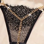 Transparent Hot Temptation Thongs G-strings Woman Panty Pearl Open Hip Briefs Porn Hollow Solid Lace Pantys FemaleEroticCostumes