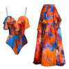 Floral 2Pcs Sexy Swimsuit 2026 Bandeau Biquini Women Bikini Push UpSwimwear Female Swim Suits Cover Up Bathingsuit Beachwear test