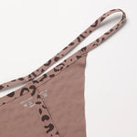 Ice Silk Leopard Women Panties Sexy G String Seamless Thong Underwear Girls Briefs Low Waist Traceless Underpants Plus Size S-XL