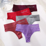 M-2XL Seamless Thongs Women High Waist G-string Ladies Comfortable Bikini Panties Soft Thong Underpants Girls Underwear Lingerie