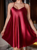 Plus Size Solid Color Simple Fashion Elegant V Neck Nightgown For Women test