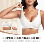 Women's Deep V Seamless Wire-Free Bra Plus Size Solid Color 3/4 Cup Thin Bra Comfortable Push-up Bra Underwear