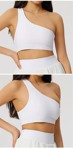 Women's Beautiful Back Gym Sports Underwear Women Shockproof Sport Bra Women Oblique Shoulder Straps Running Fitness Yoga Bra