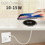 Desk Embeded Wireless Charger 15W Phone Charger 3.0 For xiaomi mi 11 10s Wireless Charging Pad For iphone 12 pro max x plus