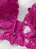 Floral San Valentín encantador breve panty ropa interior Sexy camisón elegante V ropa interior breve conjunto para dama