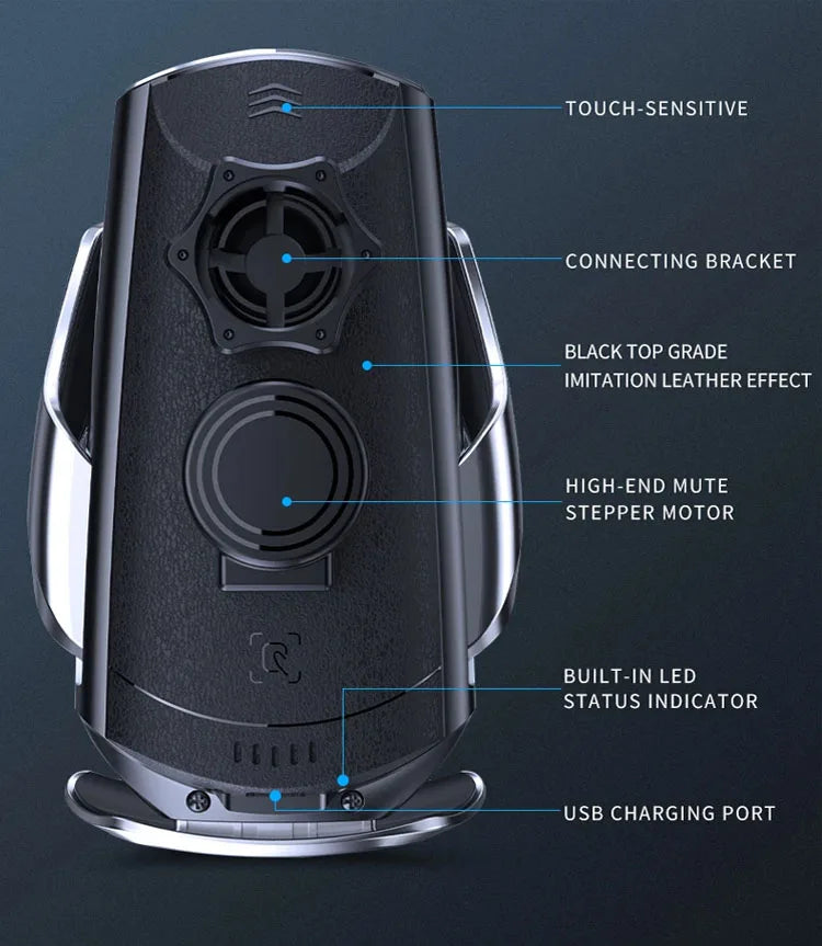 Car Phone Holder For Mercedes-Benz V-Class EQV 2024 2025 Navigation Screen Bracket Wireless Charger Stand Base Auto Accessories