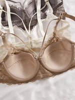 3Pcs Sexy Lace Women's Bra Crisscross Straps Underwire Push-Up Bralette Thin Soft Fashion Lingerie