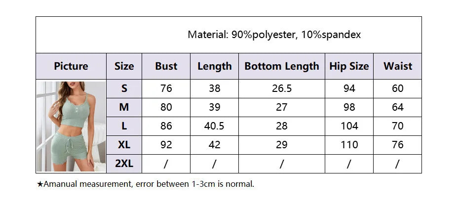 Womens Two Piece Pajama Set Ribbed Knit Lace Trim Crop Cami Top And Shorts Summer Loungewear Sleepwear Homewear New hot selling