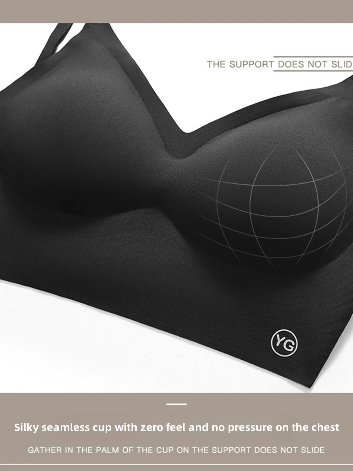 Women Sexy Lingerie Invisible Bra Deep U Plunge Bras Backless Top for Dresses, Transparent Strap Push Up Back Sling Underwear