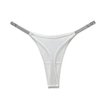 Sexy Panties Women Thongs Rhinestones G string Letter Diamonds Sports Thong Low Waist Briefs T-back Fitness Size S-XL