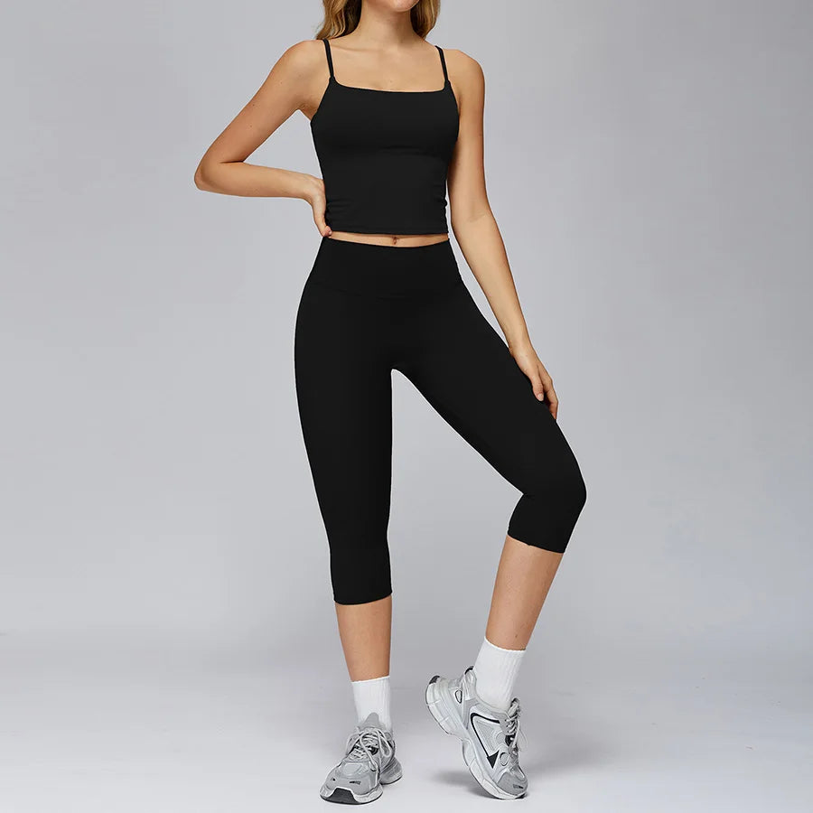 New yoga set 2 pieces gym set Women Long Sleeve Sports Shirts Sports Bra Leggings Suit Fitness Running Workout Suits Tracksuit