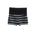 Spring Striped Knitted Shorts Fashion Striped Elastic Waist Versatile Straight Casual Knitted Shorts For Woman Fashion 4Z0M