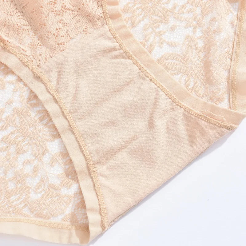 New Women Sexy Panties Hollow Out Lace Floral Ladies Briefs Low Waist Solid Comfortable Hot Sale Female Underpants S-XXL