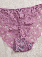 Single of Women's Underwear Set Sexy Lace Patchwork with Push Up Bra Romantic Sheer Women's Panties